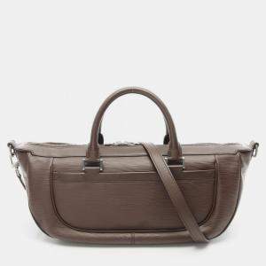 Louis Vuitton Danura Mm 2Way Crossbody Handbag  Epi Leather Mocha Brown
