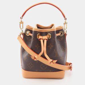 Louis Vuitton Nano Noe Hand Drawstring Crossbody Bag  Monogram Leather