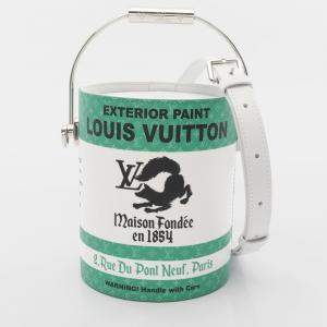 Louis Vuitton  Paint Can Hand Crossbody Bag  Canvas Leather Green/White