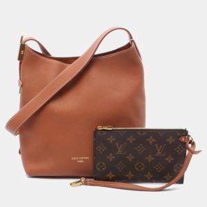 Louis Vuitton Low Key Hobo Pm Shoulder Bag  Leather Brown Cognac