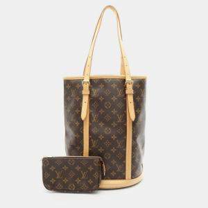 Louis Vuitton Bucket 27 Gm Shoulder Tote Bag  Monogram Canvas