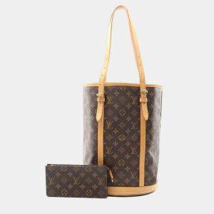 Louis Vuitton Bucket 27 Gm Shoulder Tote Bag  Monogram Canvas