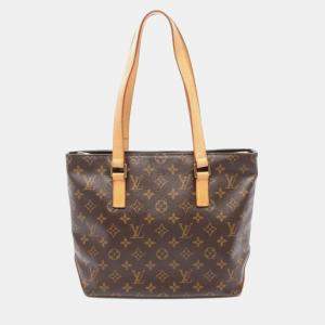 Pre Owned Louis Vuitton Cabas Piano Monogram Canvas Shoulder Bag