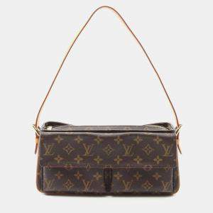 Louis Vuitton Vivacite Mm Shoulder Handbag  Monogram Canvas