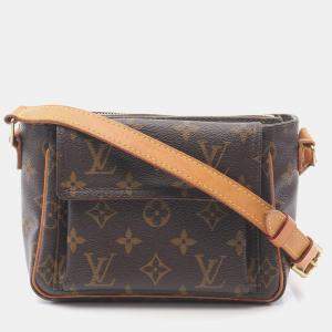 Pre Owned Louis Vuitton Vivacite PM Brown Monogram Canvas Shoulder Bag