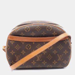 Pre Owned Louis Vuitton Blois Brown Monogram Canvas Shoulder Bag