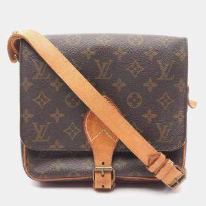 Pre Owned Louis Vuitton Cartouchiere MM Monogram Canvas Shoulder Bag