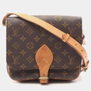 Pre Owned Louis Vuitton Cartouchiere MM Monogram Canvas Shoulder Bag