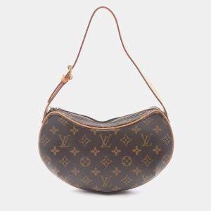 Louis Vuitton Pochette Croissant Brown Monogram Canvas Shoulder Bag