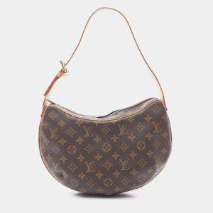 Louis Vuitton Croissant MM Brown Monogram Canvas Shoulder Bag