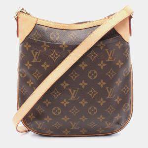 Louis Vuitton Odeon PM Brown Monogram Canvas Crossbody Shoulder Bag