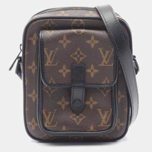 Louis Vuitton Christopher Wearable Wallet Monogram Macassar Canvas Crossbody Bag