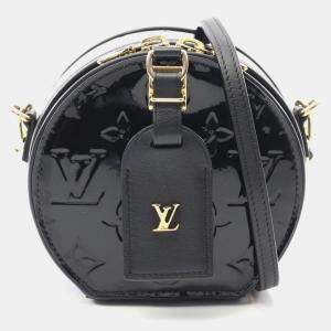 Louis Vuitton Mini Boite Chapeau Noir Monogram Vernis Leather Crossbody Bag