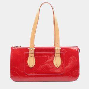 Pre Owned Louis Vuitton Avenue Pomme D’Amour Monogram Vernis Shoulder Bag