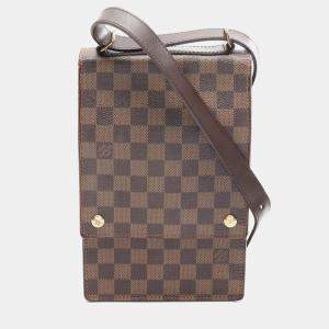 Pre Owned Louis Vuitton Portobello Damier Ebene Shoulder Bag