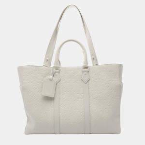 Louis Vuitton Sac Plat 24H Full Moon Black Taurillon Leather Tote
