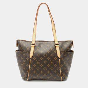 Louis Vuitton Totally PM Brown Monogram Canvas Leather Tote