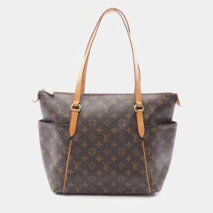 Pre Owned Louis Vuitton Totally MM Brown Monogram Canvas Tote Bag