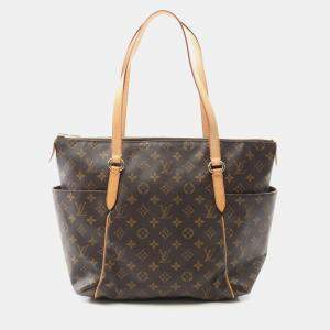Pre Owned Louis Vuitton Totally MM Brown Monogram Canvas Tote Bag