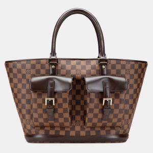 Louis Vuitton Manosque GM Brown Damier Ebene Tote
