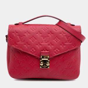 Louis Vuitton Red Monogram Empreinte Pochette Metis
