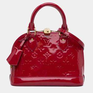Louis Vuitton Pink Monogram Vernis Alma BB