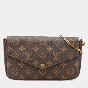 Louis Vuitton Pochette Felicie Brown Monogram Canvas Bag