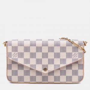 Louis Vuitton White Damier Azur Pochette Felicie
