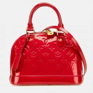 Louis Vuitton Red Monogram Vernis Alma BB