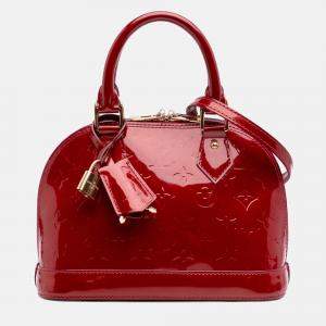Louis Vuitton Red Monogram Vernis Alma BB