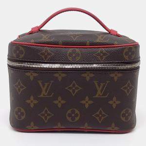 Louis Vuitton Brown Coated Canvas Macassar Nice Mini