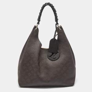 Louis Vuitton Brown Monogram Mahina Leather Carmel Bag