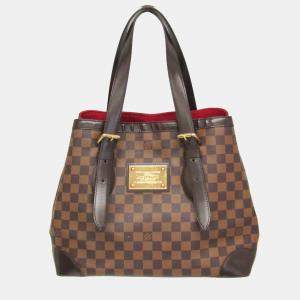 Pre Owned Louis Vuitton Hampstead MM Damier Ebene Canvas Shoulder Bag