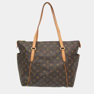 Pre Owned Louis Vuitton Totally MM Brown Monogram Canvas Tote Bag