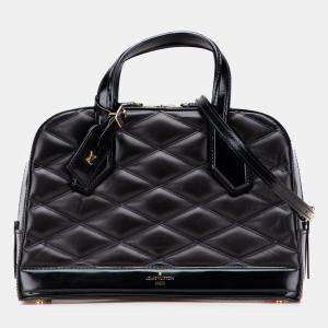 Pre Owned Louis Vuitton Black Quilted Lambskin Malletage Dora PM