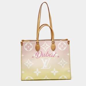 Louis Vuitton Monogram Giant By The Pool Canvas and Raffia Dubai Onthego GM Bag