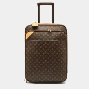 Pre Owned Louis Vuitton Monogram Canvas Business Pegase Legere 55 Luggage