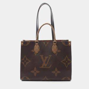 Pre Owned Louis Vuitton OnTheGo MM Monogram Giant Canvas Tote Bag
