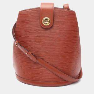 Pre Owned Louis Vuitton Cluny Kenyan Fawn Epi Leather Shoulder Bag