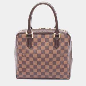 Pre Owned Louis Vuitton Brera Damier Ebene Canvas Top Handle Bag