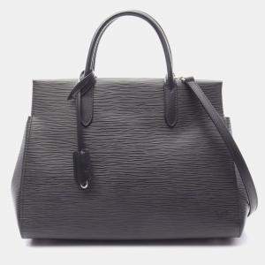 Pre Owned Louis Vuitton Marly MM Black Epi Leather Shoulder Bag