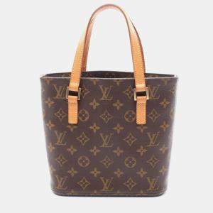 Pre Owned Louis Vuitton Vavin PM Brown Monogram Canvas Tote Bag