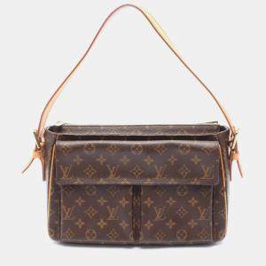 Pre Owned Louis Vuitton Vivacite Gm Shoulder Handbag  Monogram Canvas