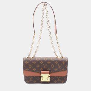Pre Owned Louis Vuitton Marceau Caramel Monogram Canvas and Leather Chain Shoulder Bag
