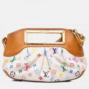 Pre Owned Louis Vuitton Brown/White Monogram Multicolore Judy PM