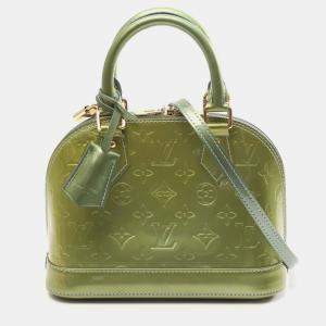Louis Vuitton Green Monogram Vernis Alma BB
