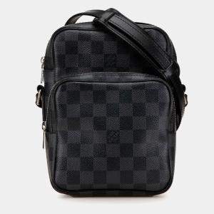 Pre Owned Louis Vuitton Black Damier Graphite Rem