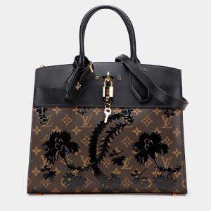 Louis Vuitton Brown Monogram City Steamer Blossom MM Handbag
