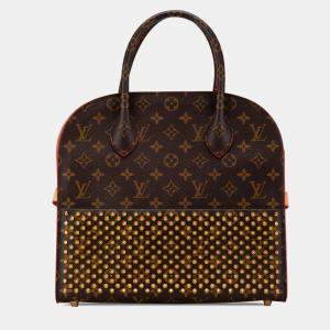 Pre Owned Louis Vuitton Brown Christian Louboutin Monogram Iconoclast Tote