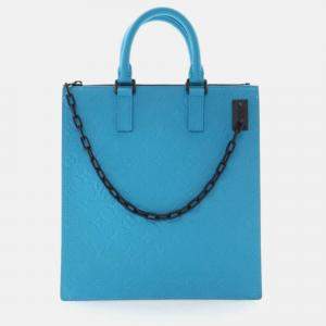 Pre Owned Louis Vuitton Sac Plat Monogram Taurillon Leather Tote Bag
